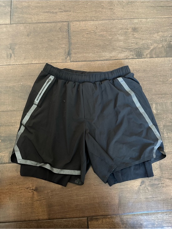 lululemon athletica Other - lululemon Black Men's Athletic Shorts with Gray Reflective Trim